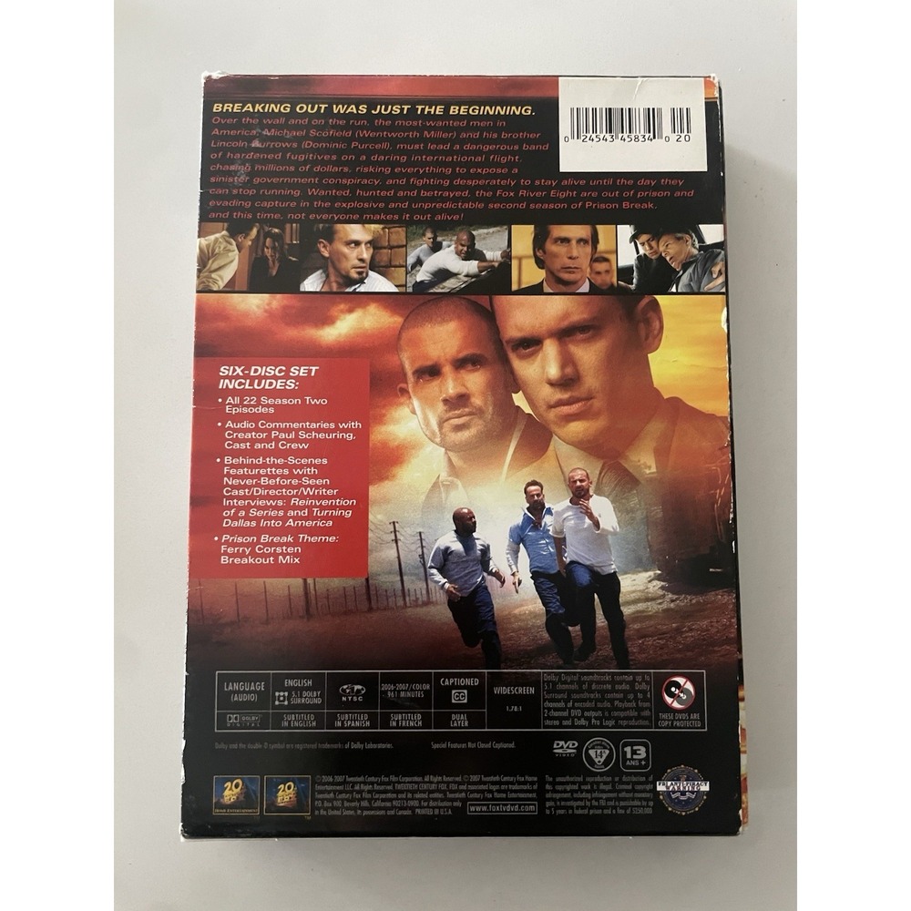 Prison Break Seasons 2 & 3 DVD Box Set Disc 2 Seasons - Picture 10 of 14